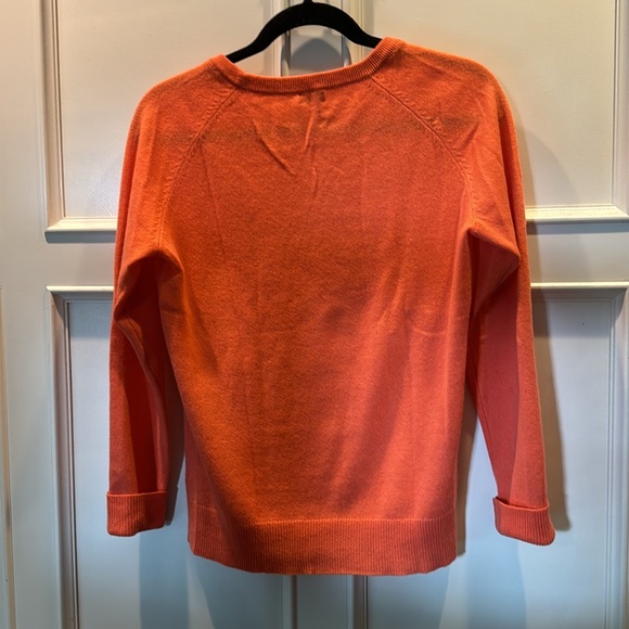 Halogen 100% Cashmere Peachy Orange sweater - Picture 4 of 4